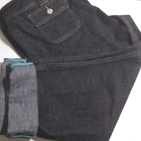 TRIBA DENIM 2 PIECE JEANS & JACKET LOW WAIST JEANS,SIZE 10 - Picture 3 of 10